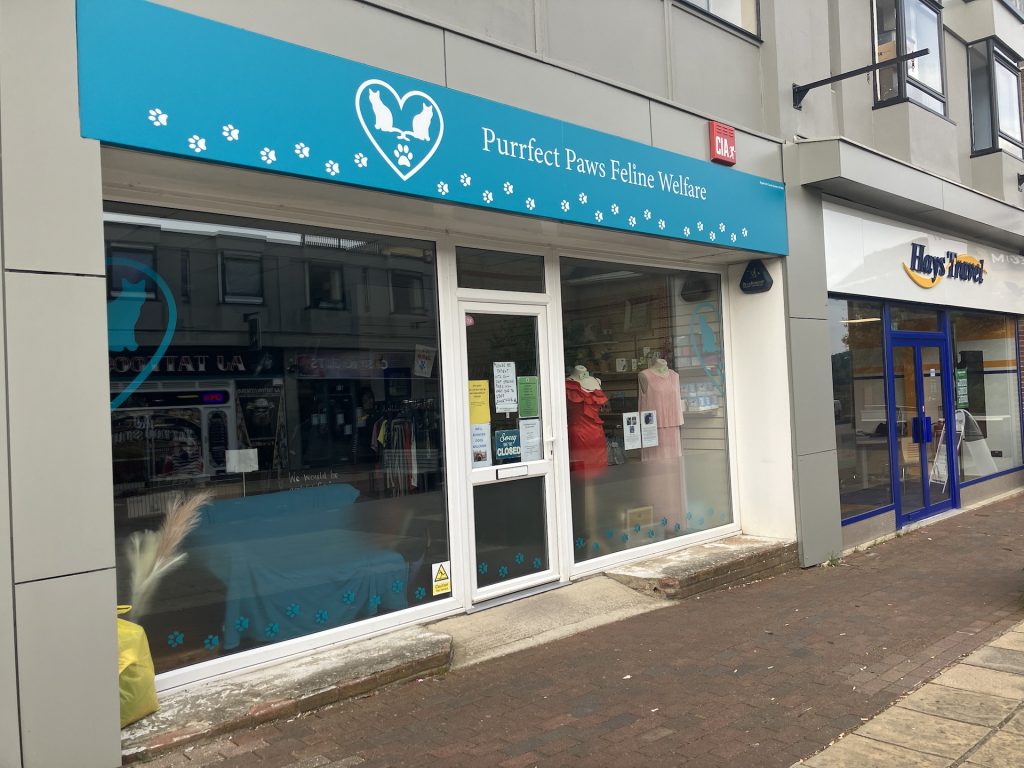 Purrfect Paws Waterlooville Shop Front