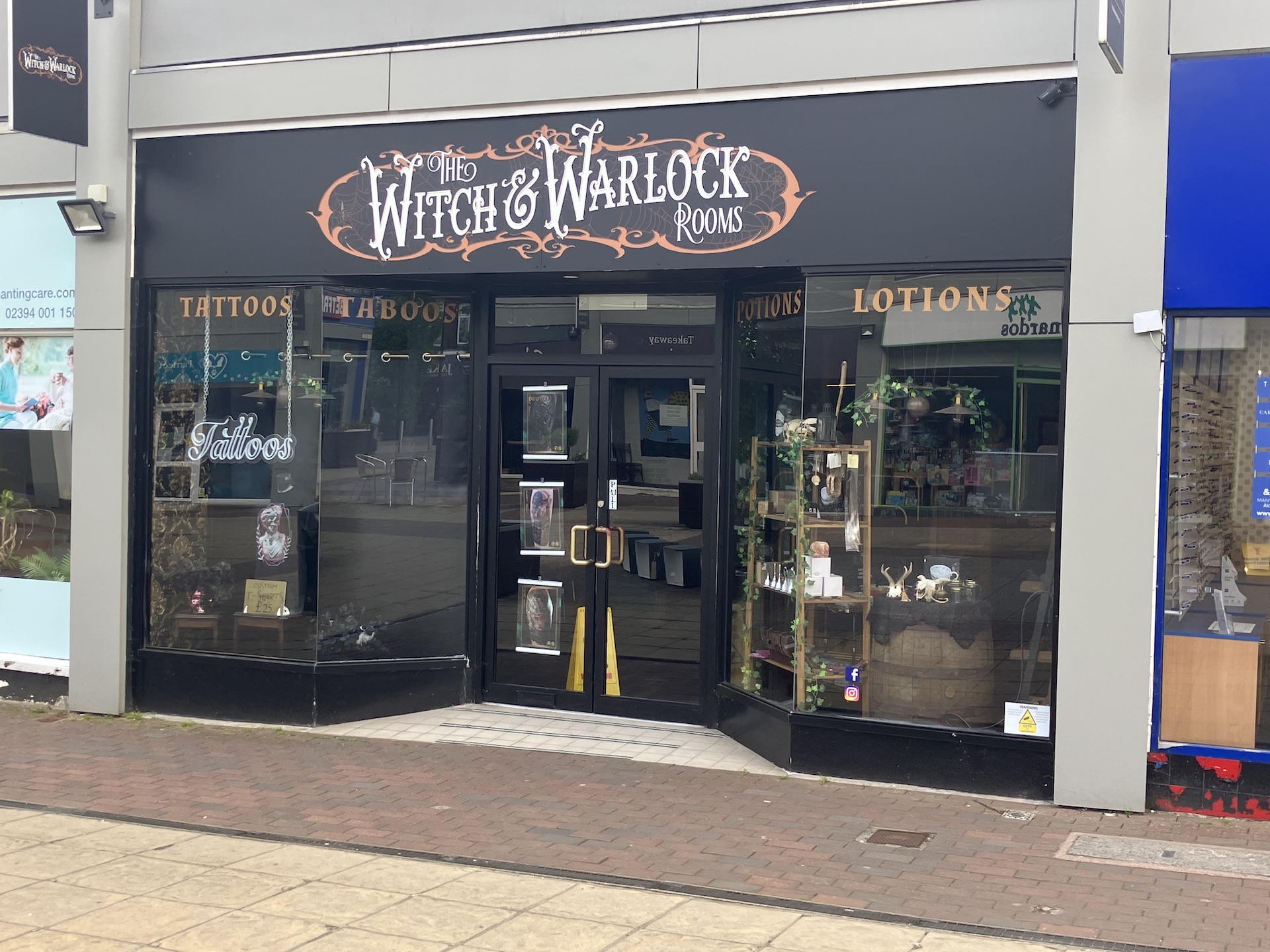 Witch & Warlock Waterlooville shop front
